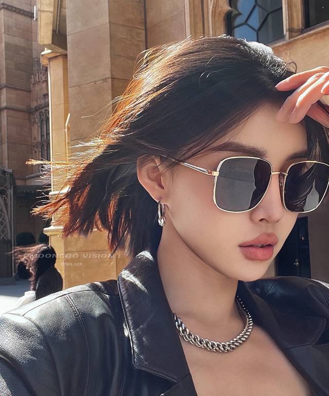Dior Fashion Square-Frame Sunglasses Top-Tier Luxury High-Quality [Sweetheart] E