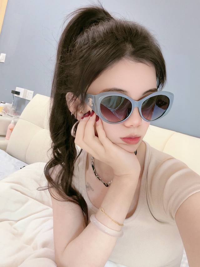 Chanel Large Frame Sunglasses Classic Round Frame Design, Suitable For All Face