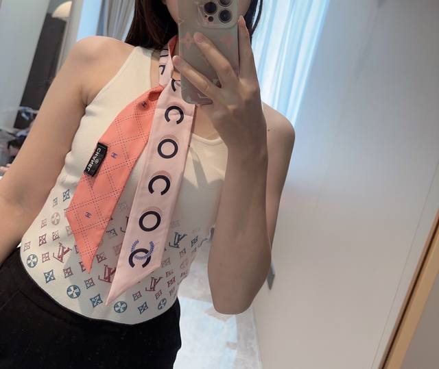 Latest Counter-Exclusive! Chanel Hairband With Flowing Ribbon! Can Be Used As A