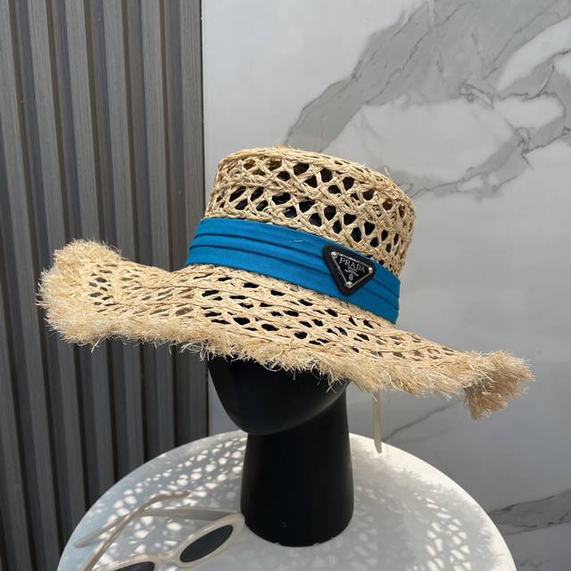 Prada New Wide-Brimmed Sun Hat For Summer. A Must-Have Sun Protection Item For S