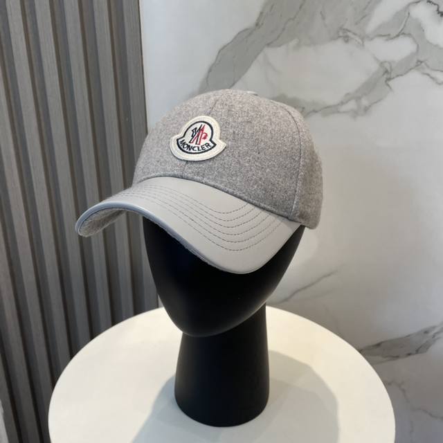 Moncler Fall/Winter New Arrival Wool Baseball Cap, Youthful And Fashionable Colo