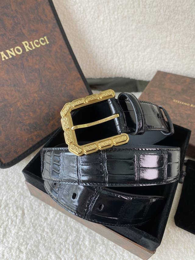Stephen Law New York Flagship Store Same Style New Men's Belt, Imported Top-Grai