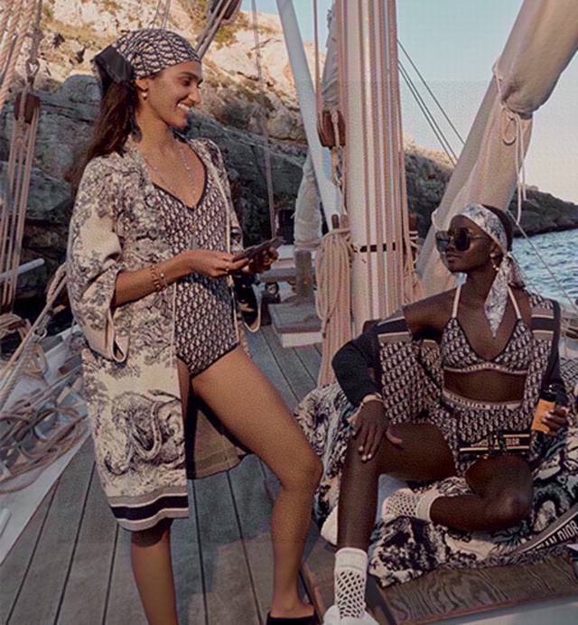 Dior's New Vintage-Print Swimsuit From This Year's Early Spring Collection Is Ab