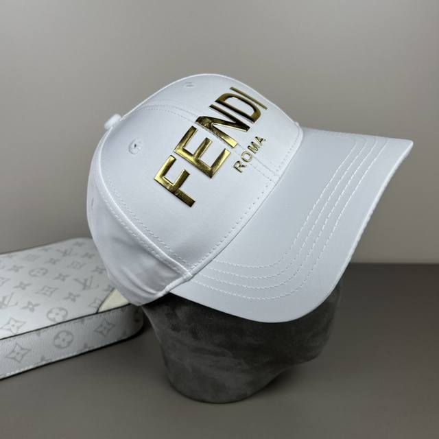 Fendi Official New Arrival Baseball Cap Classic Ff Vintage Single Item, Elegant