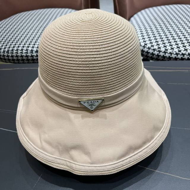 Prada Spring New Fisherman's Hat, Great Shape, Perfect For Large Faces! A Must-H