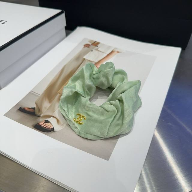 With Packaging Box Chanel Latest Small Chanel Hair Tie, Summer Fresh Series, Per