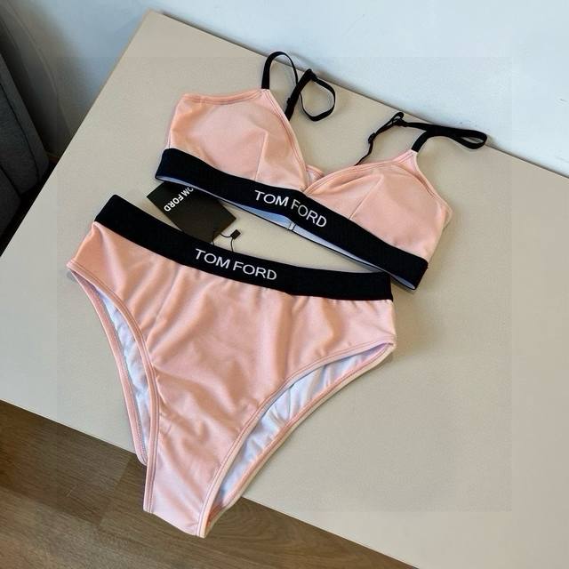 Tom Ford New Bikini Vintage Set, Strapless Tank Top, Triangle Briefs, Separate S