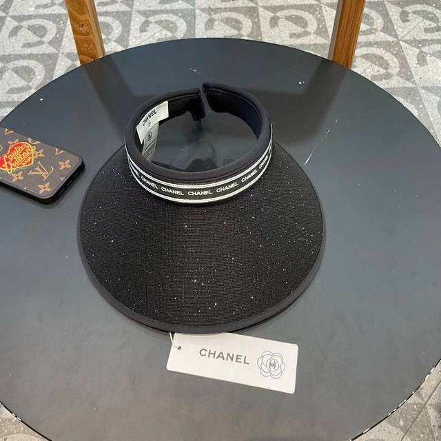 Chanel 2025 Summer New Arrival Small Chanel Sun Hat With Open Top, High-End Bran