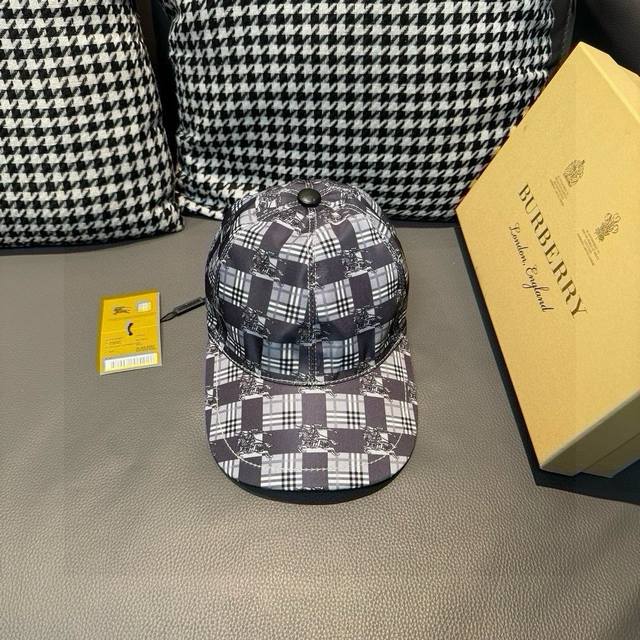 Comes With A Packaging Cloth Bag, Burberry Original Baseball Cap, War Horse Chec