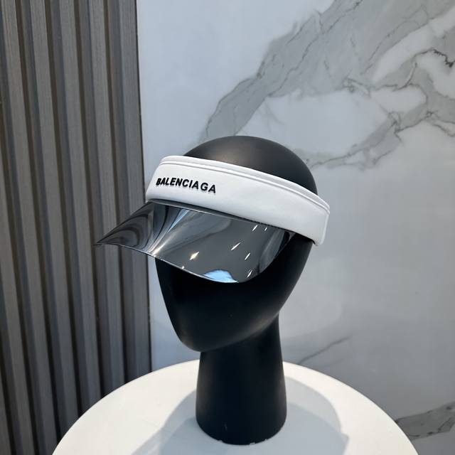 Balenciaga New Mirrored Visor Hat Custom-Made Ultra-Thin Cotton Fabric, Simple A