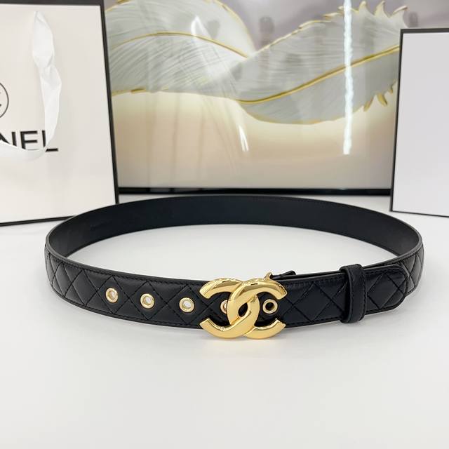 Chanel 3.0Cm Double-Sided Top-Grain Lambskin, Custom-Made With Original Leather,