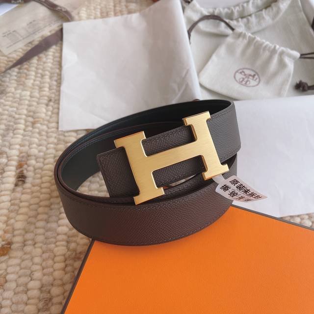 Her, Mes 3.8 Cm Men's Double-Sided Custom Steel Hardware Belt With Electroplated