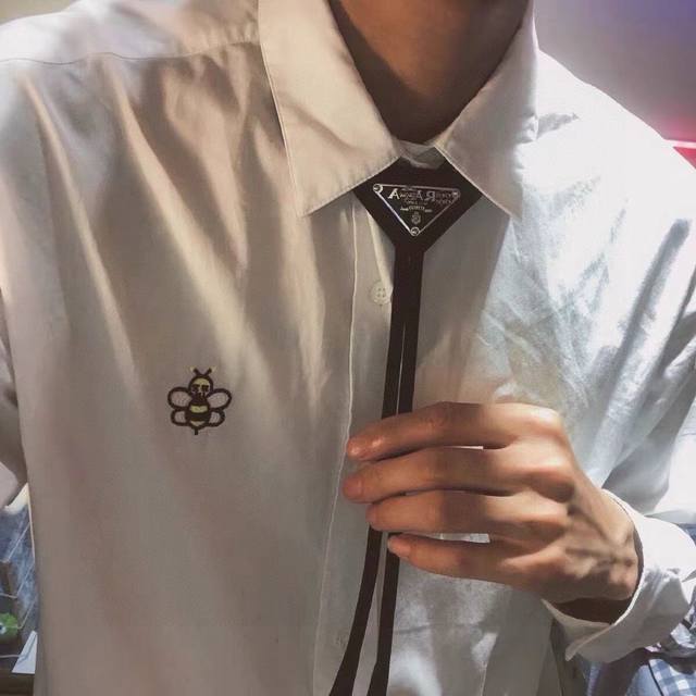 With Packaging Prada Inverted Triangle New Trend Letter Bow Tie.Unisex Design, P