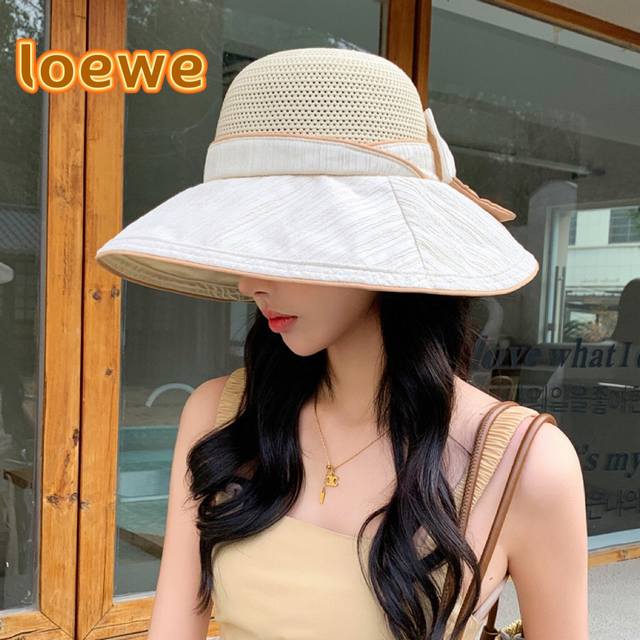 Loewe Women's New Sun Hat, Fisherman's Hat, Uv Protection, Wide Brim, Summer Sun
