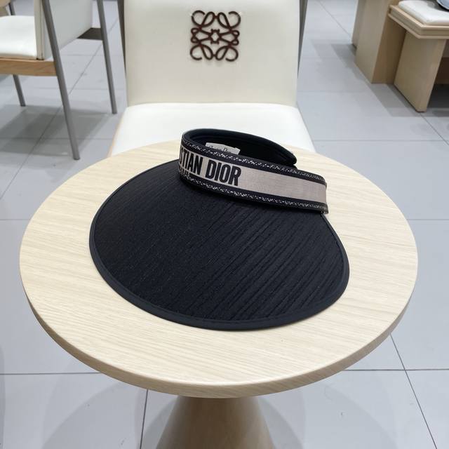 Dior Straw Hat With Open Top, Official Version, Adjustable