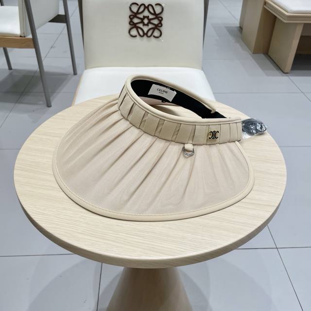 Celine Butterfly Bow Open-Top Uv-Protective Sun Hat For Women, Summer Wide-Brim
