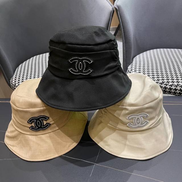 Chanel New Arrival Small Chanel-Style Sun Hat With Chinese-Style Embroidery ~ Ve