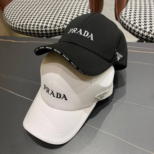 Prada New Baseball Cap, Available In Stores, High-End Design, Easy To Match, Hur