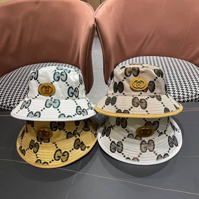 Gucci Original Fisherman's Hat, Exquisitely Crafted, High-End And Elegant! Low-K
