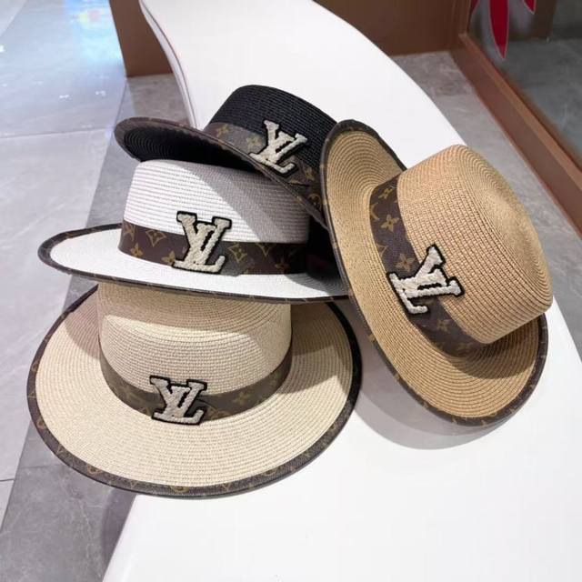 Louis Vuitton Lv Straw Hat, New Style, A Must-Have For Fashion Influencers, Fine