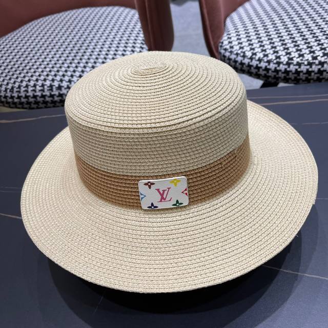 Louis Vuitton Lv Straw Hat, 2025 New Model, A Must-Have For Fashion Enthusiasts,