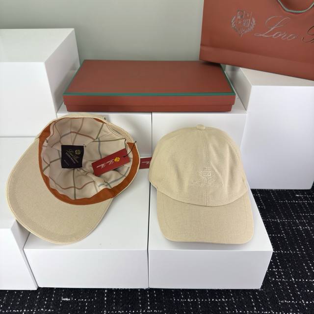 High-Volume Lp~Linen Baseball Cap, Simple And Stylish, Exuding A Natural And Fas