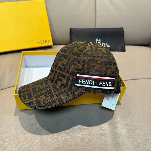 Comes With A Box And Cloth Bag, Fendi New Original Baseball Cap, Double F Jacqua