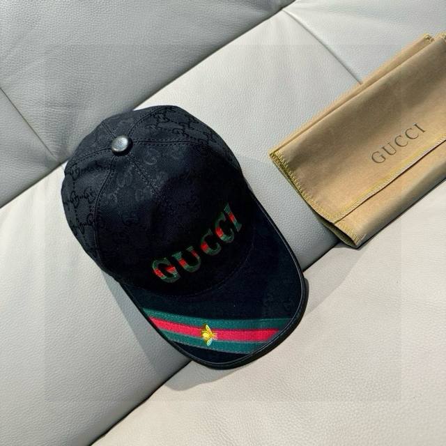 Comes With A Box And Cloth Bag, Gucci New Original Baseball Cap, 1:1 Molded Cust