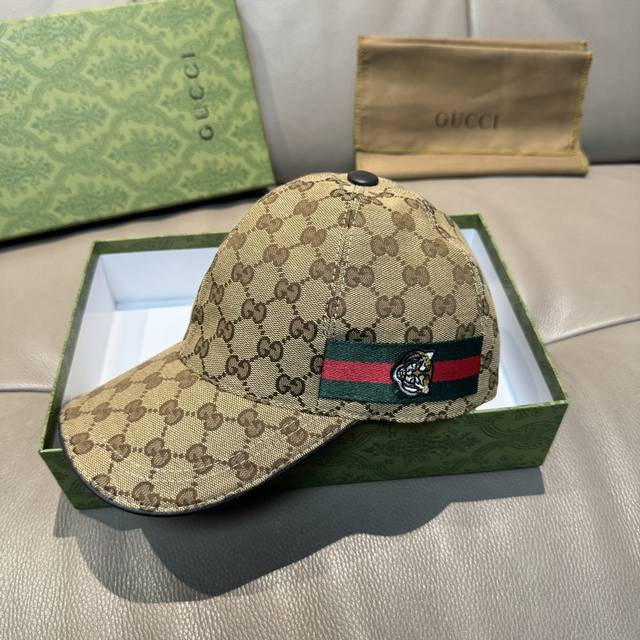 Comes With A Box And Cloth Bag, Gucci New Model Authentic Baseball Cap, Tiger He
