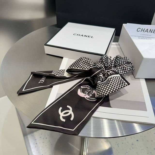With Packaging Box Chanel Latest Small Chanel Ribbon Hair Band, Simple And Pract