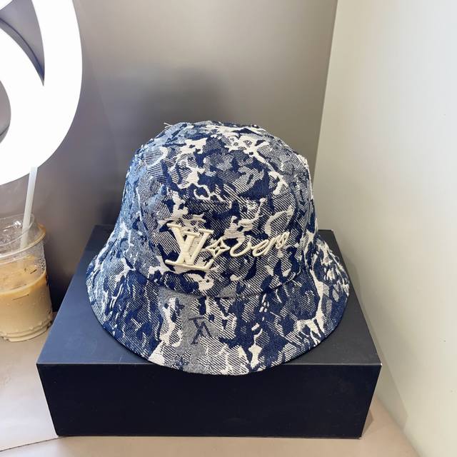 High-Volume L* Denim Tie-Dye Fisherman's Hat Not Just A Sun Hat, But A Fusion Of