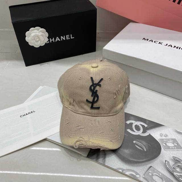 Running Quantity Ysl New Vintage Washed Denim Baseball Cap With Distressed Desig