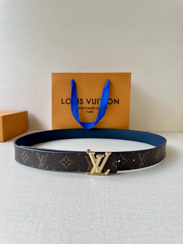 Special Edition This 3.0-Inch Wide Belt Features Monogram Canvas And Leather On