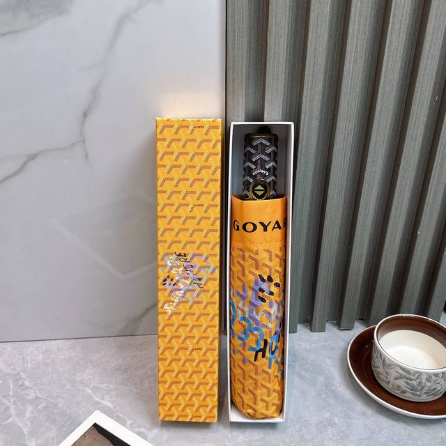 Goyard Three-Fold Uv-Blocking Sun And Rain Umbrella 2580 Summer New Arrival Full