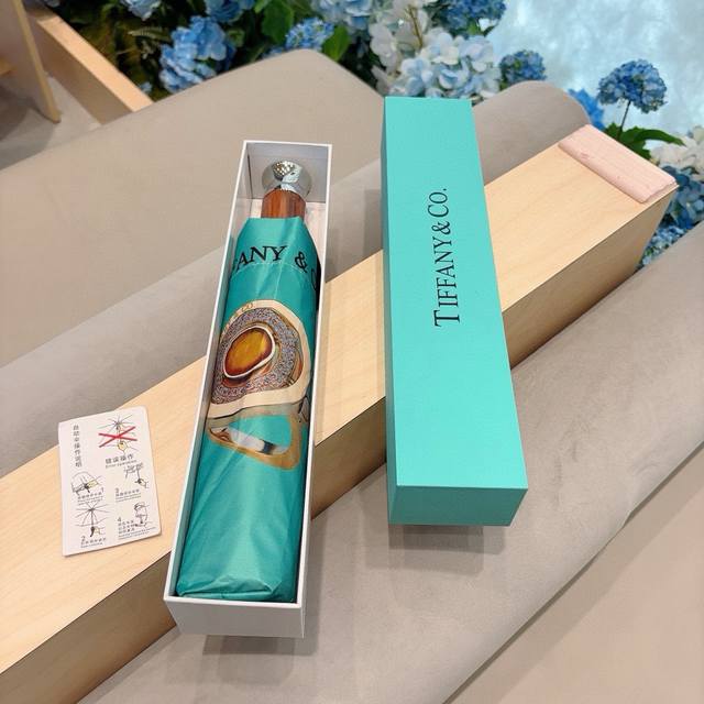 Tiffany Diamond Ring Fashionable And Unique, Three-Fold Automatic Folding Sun An