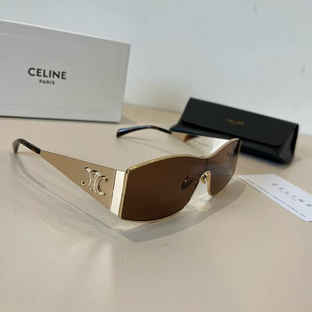 Celine 40283 Metal Arc De Triomphe Series Face Mask