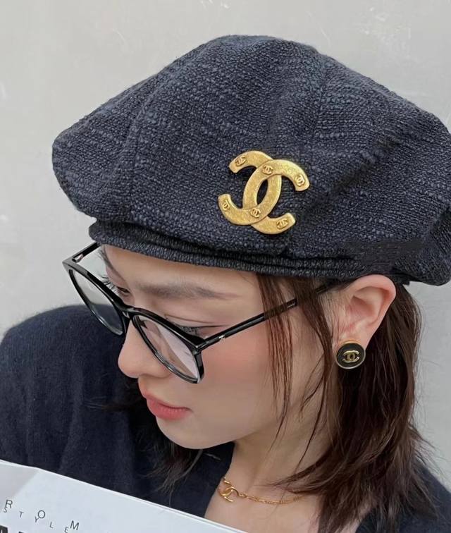 High-Quality, Details As Shown In The Photo. Double C Golden Brooch. A Series Th