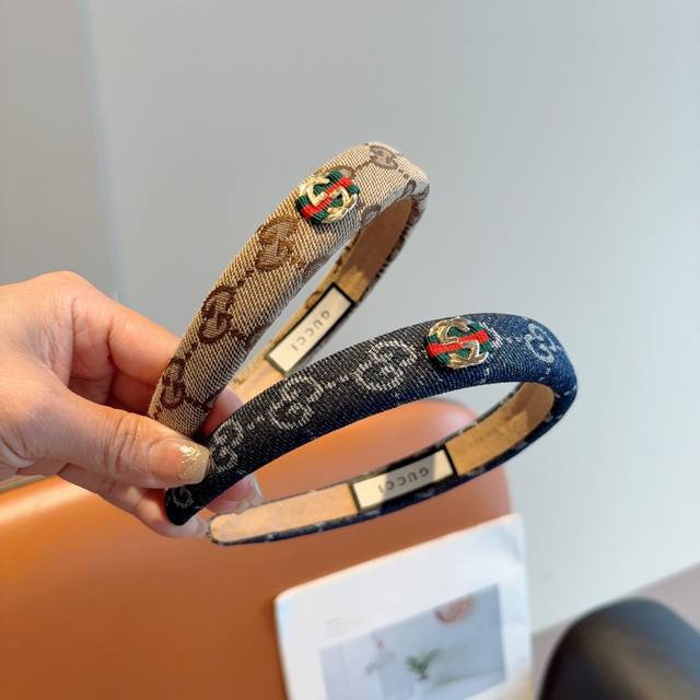 Packaging Gucci Official Classic New Double G Hairband, Goddess Must-Have Item,