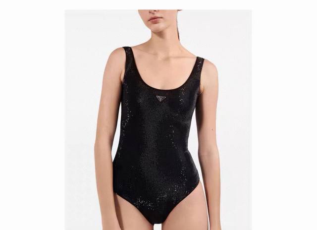 Prada New Arrival One-Piece Swimsuit Suitable For Various Occasions Beach, Swimm