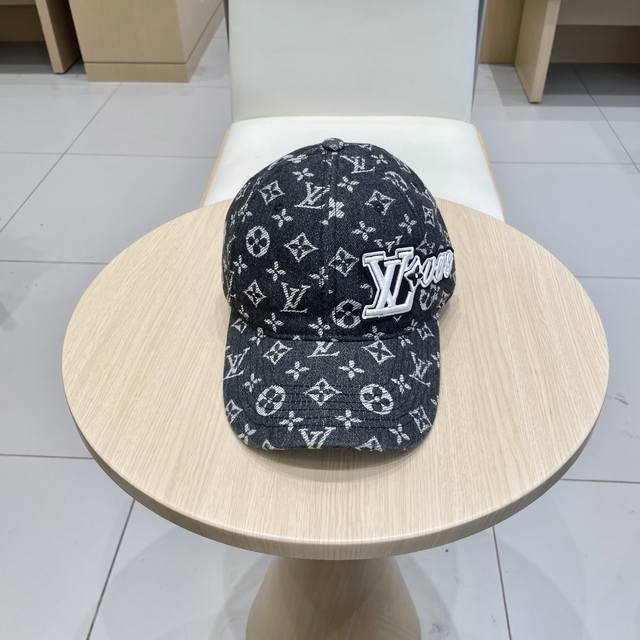 Lv Louis Vuitton Denim Baseball Cap, Lightweight And Breathable. Perfect Fit, Pr