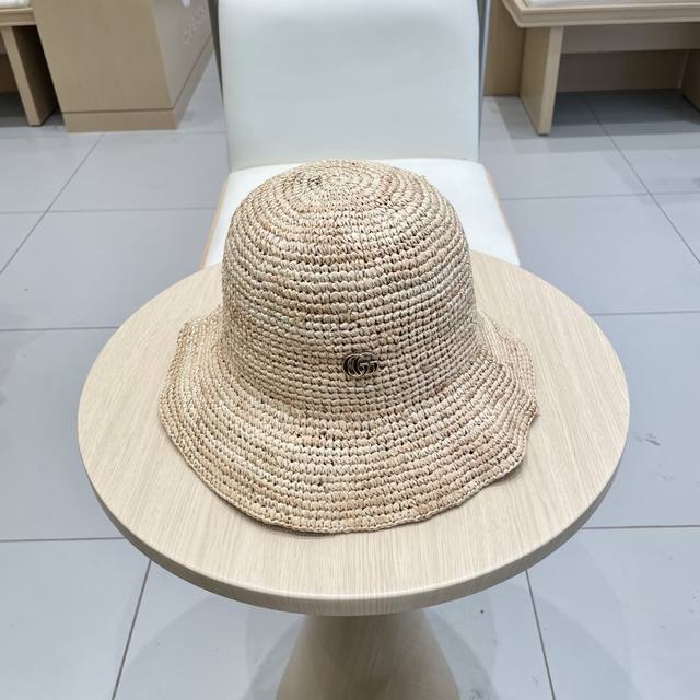 Gucci Raffia Fisherman Hat For Women, Instagram-Famous Sun Hat, Uv Protection, K