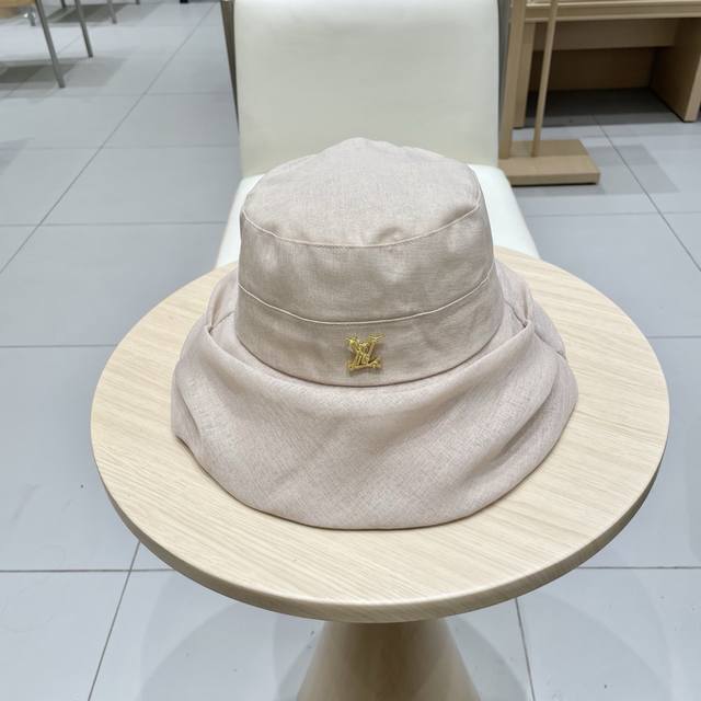 Louis Vuitton Baseball Cap, Louis Vuitton Her Wind-Wrinkled Cloud-Satin Fisherma