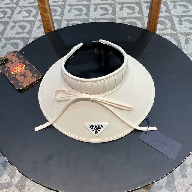 Prada Prada Outdoor Sun Protection Hat For Women, 2025 Summer New Arrival Sweet