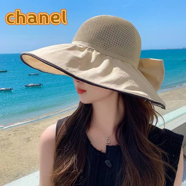 Chanel Fashion Spring/Summer Wide-Brimmed Fishing Hat Uv Protection Sun Hat For