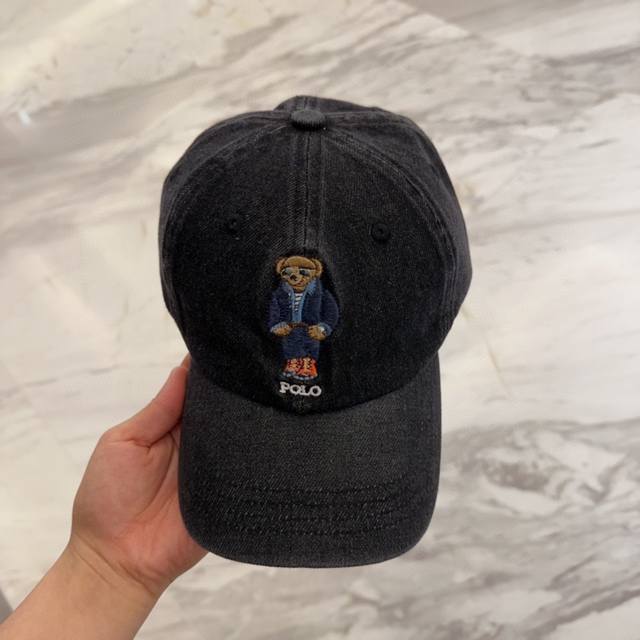Paul Polo Classic Embroidered Denim Baseball Cap, Sun Hat, 4D Embroidery, Meticu
