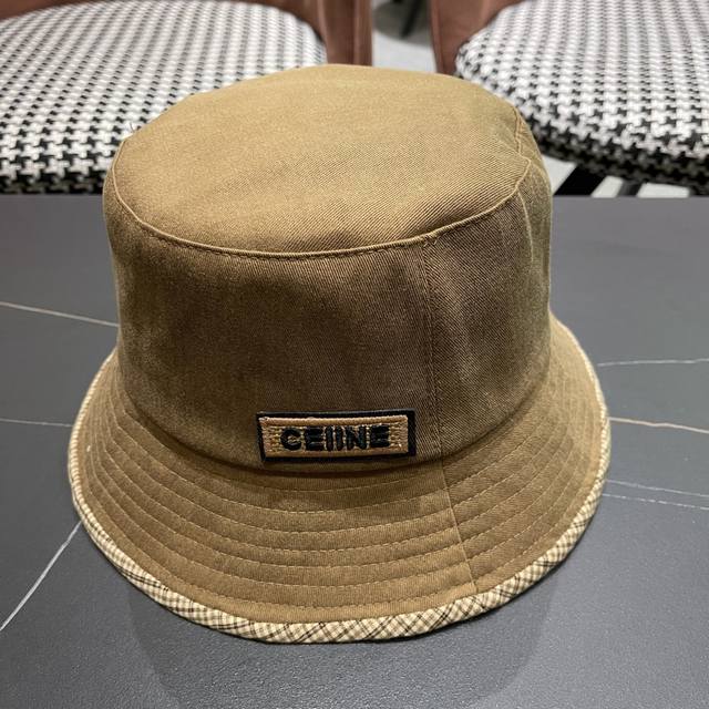 Celine 2025 New Fisherman's Hat, Casual And Elegant, Simple And Fashionable,