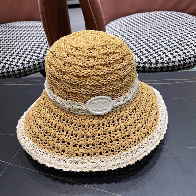 Cellne Lace-Edged Lace-Up Elegant Beach Hat, Casual And Fashionable, Versatile