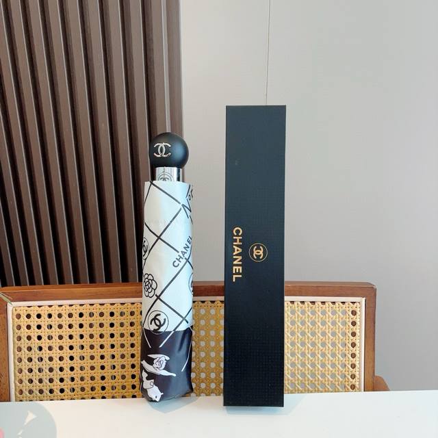 Chanel Three-Fold Automatic Folding Umbrella Fashionable Original Factory Qualit