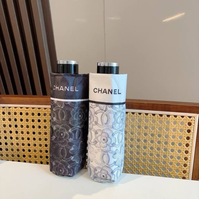 Chanel Chanel Five-Fold Manual Folding Sun And Rain Umbrella Made With Taiwan-Im