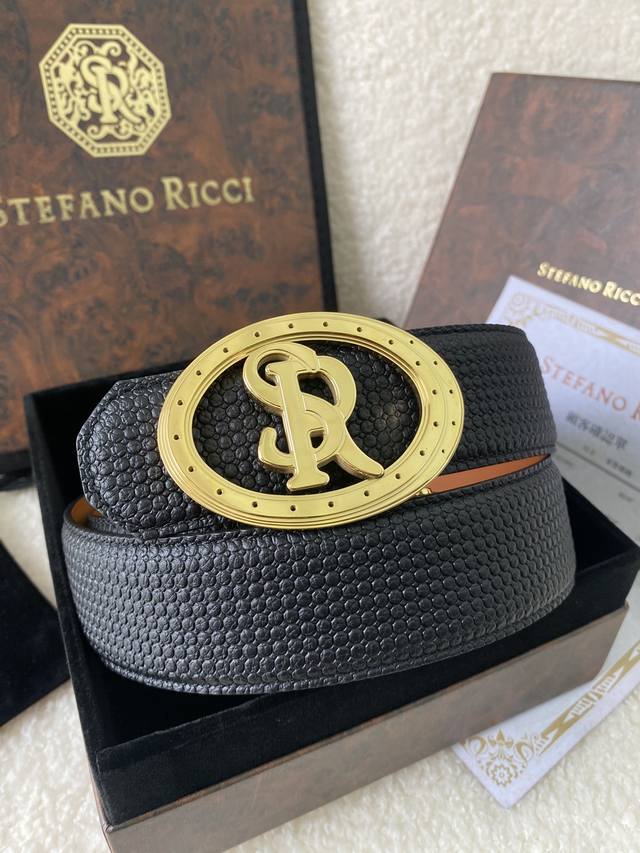 Stefano Ricci New Arrival Top-Quality Premium Classic Eagle-Head Steel Buckle, E